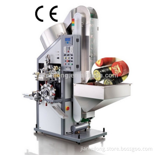 fully hot foil stamping machine for bottle caps / closures Model:TAR-01